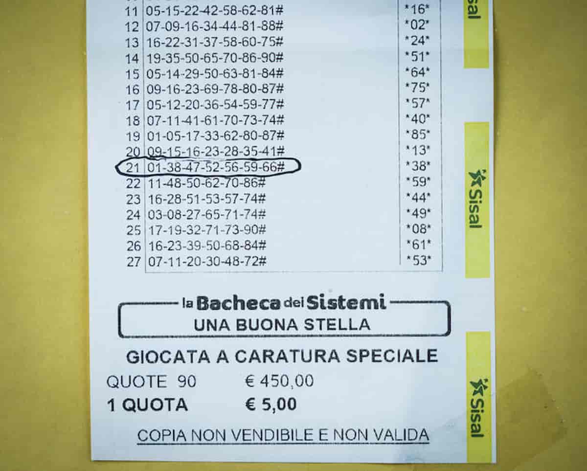 jackpot giocata caratura speciale