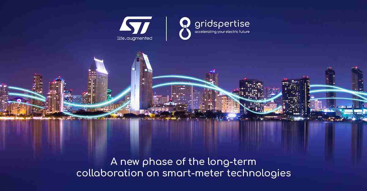 Gridspertise e STMicroelectronics consolidano la collaborazione su tecnologie dei contatori intelligenti