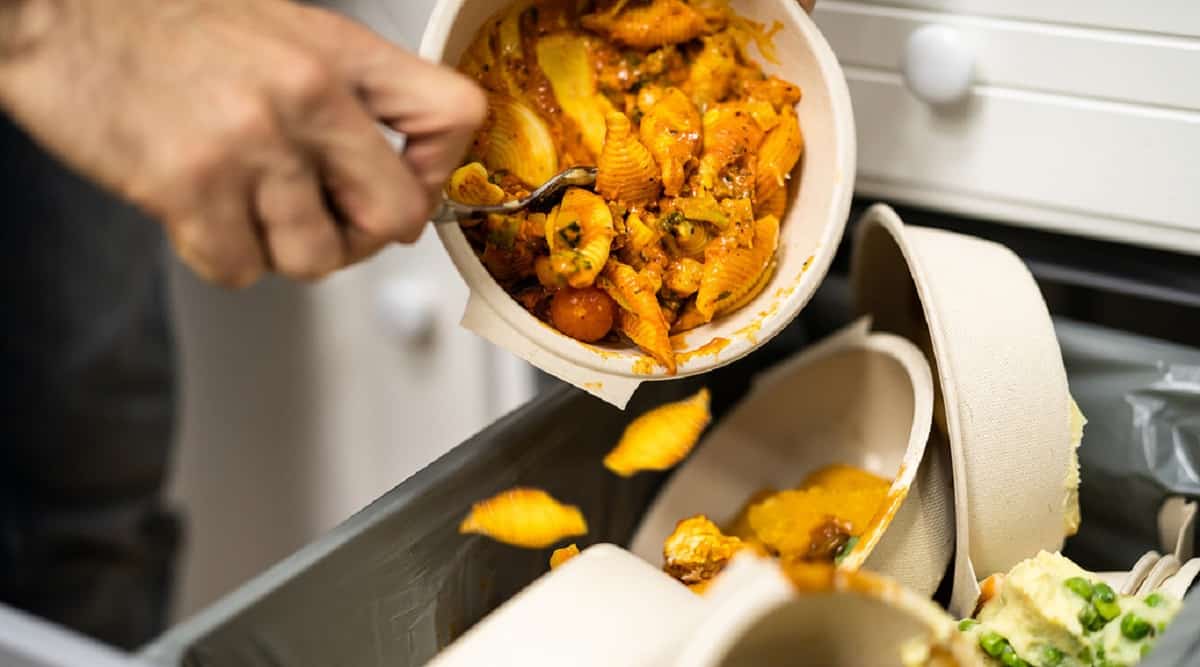 Cibo buttato, foto Ansa