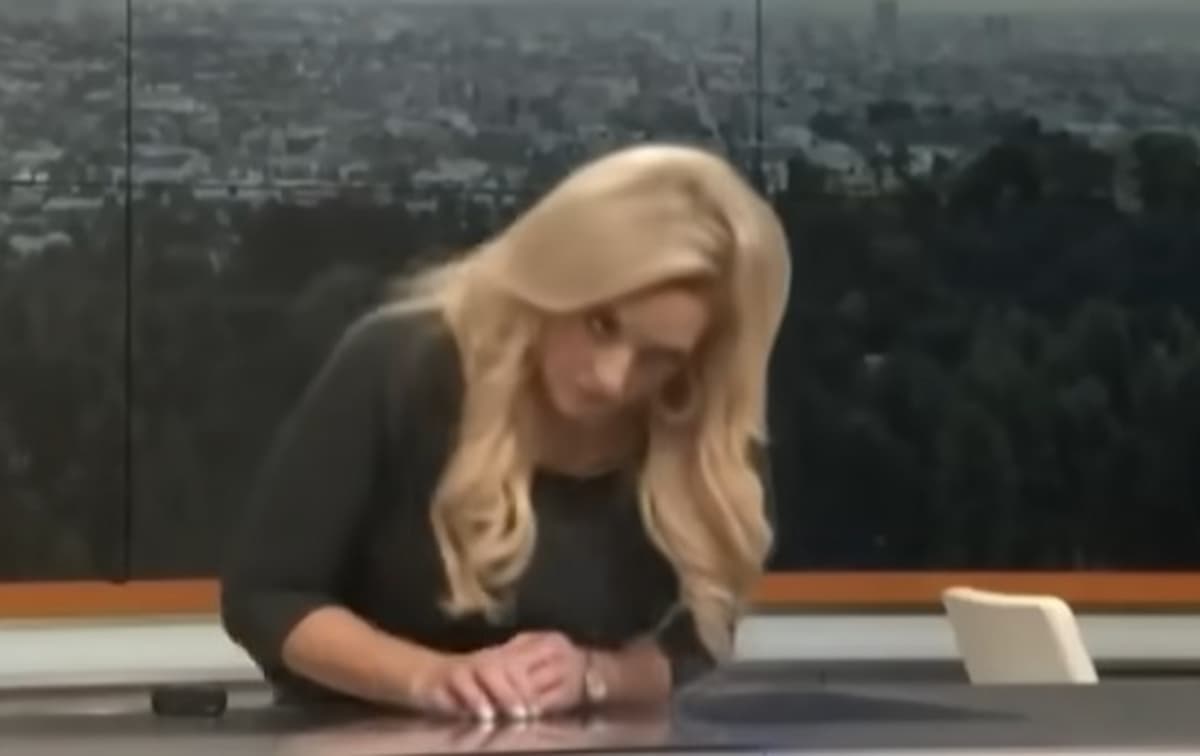 Meteorologa collassa in diretta