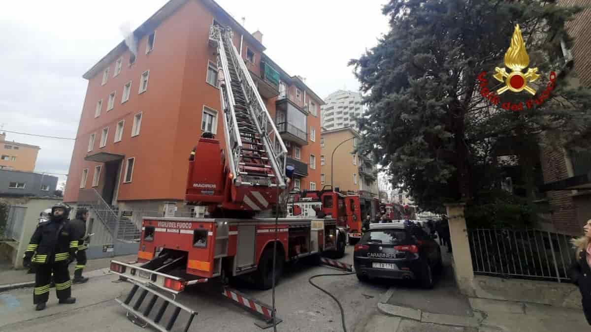 Incendio appartamento bologna