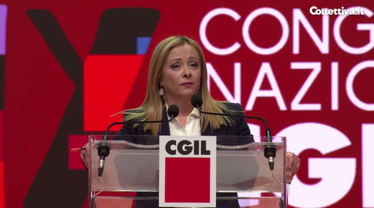 meloni cgil bella ciao