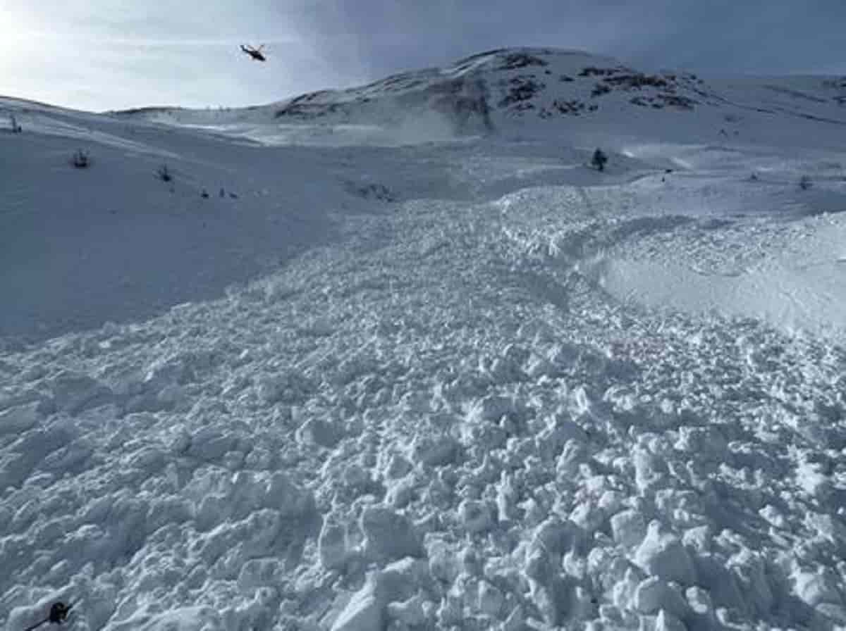 Travolto da valanga, foto d'archivio Ansa