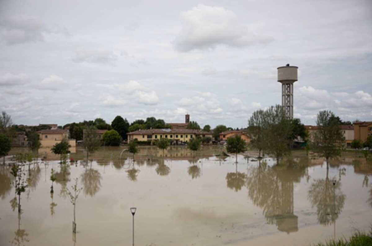 Alluvione Emilia Romagna, foto Ansa