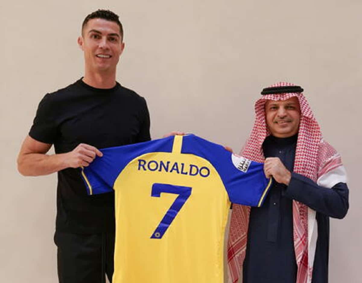La classifica degli sportivi più pagati nel 2023, nella foto Ansa Cristiano Ronaldo