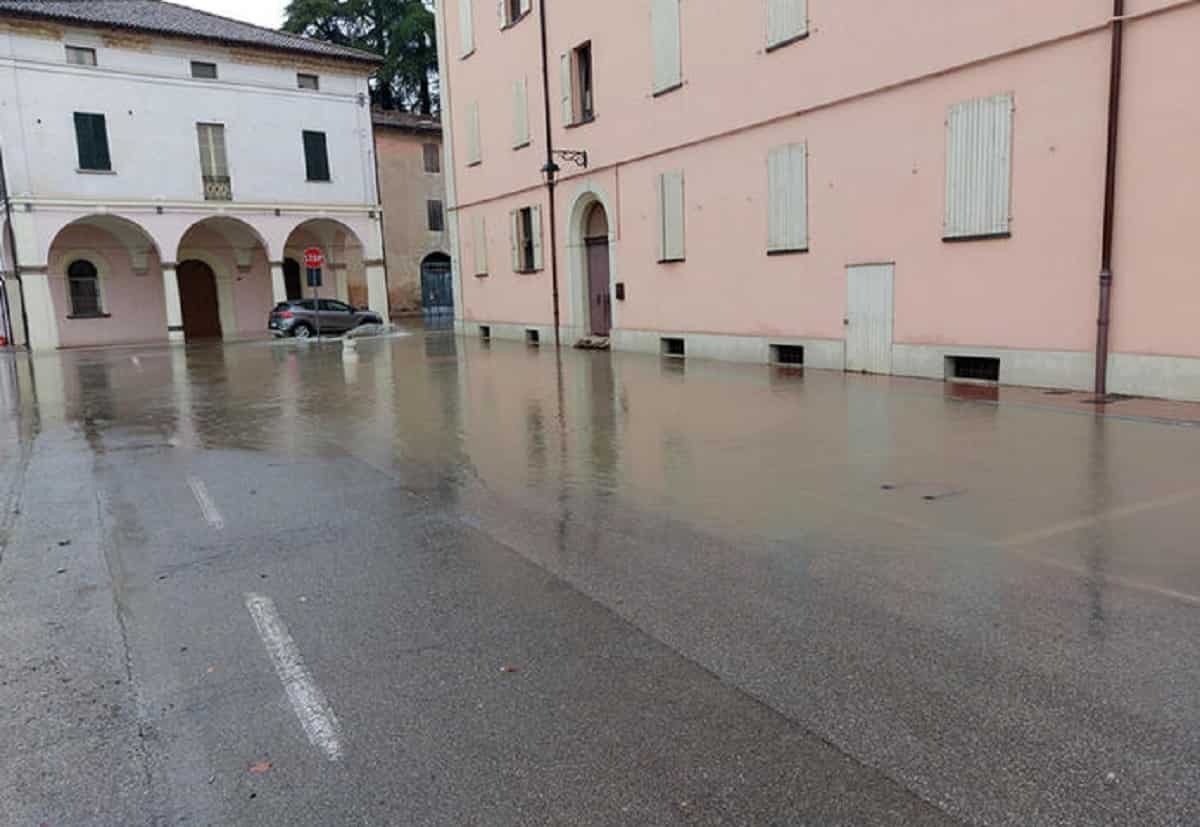 Maltempo, allerta rossa in Emilia Romagna. Foto Ansa