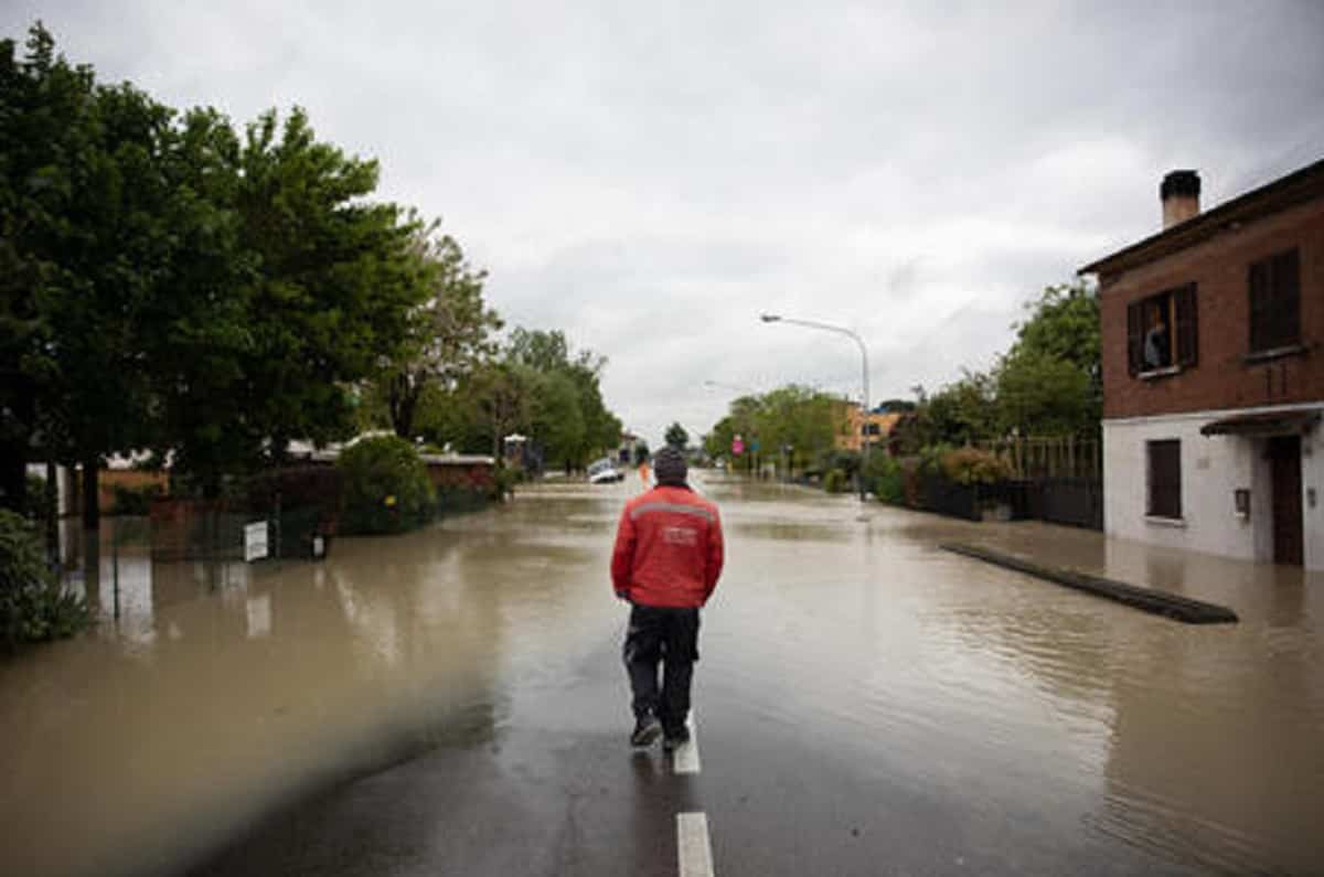 Maltempo Emilia Romagna, foto Ansa