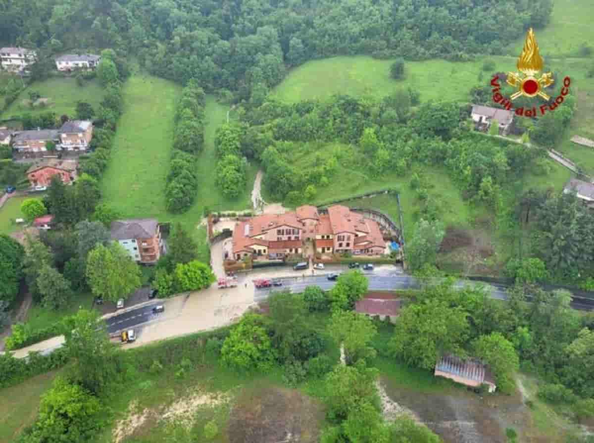 La colata di fango a Monterenzio, foto Ansa