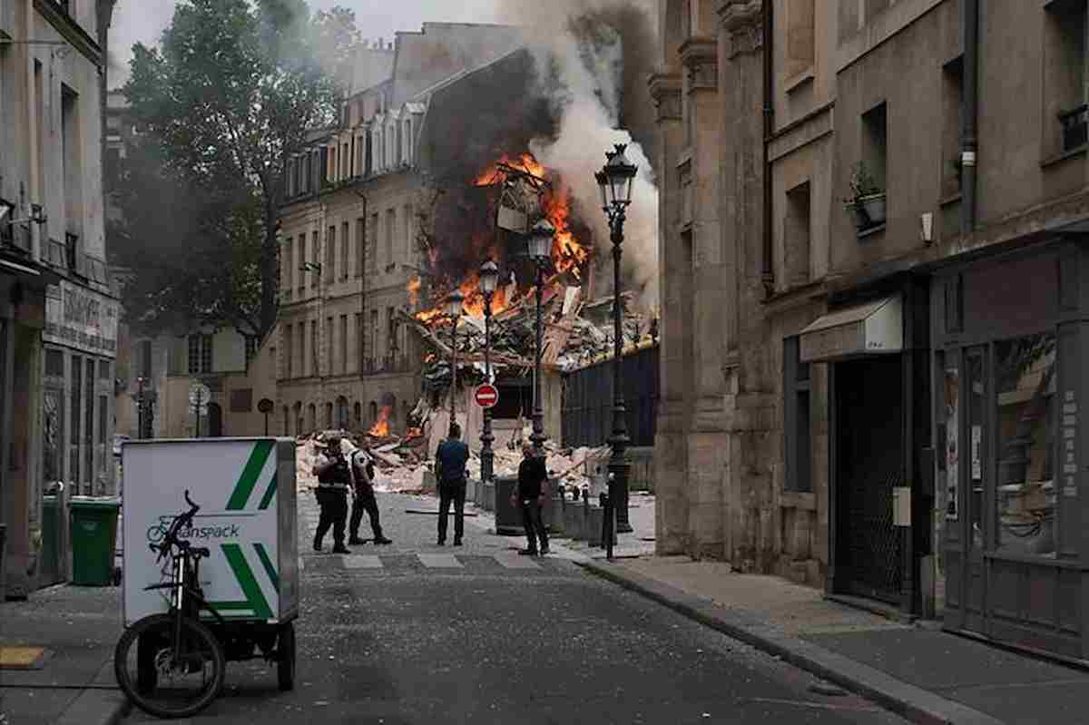 Incendio ed esplosione a Parigi, crolla un palazzo in centro: 16 feriti, 7 gravi, altri sotto le macerie