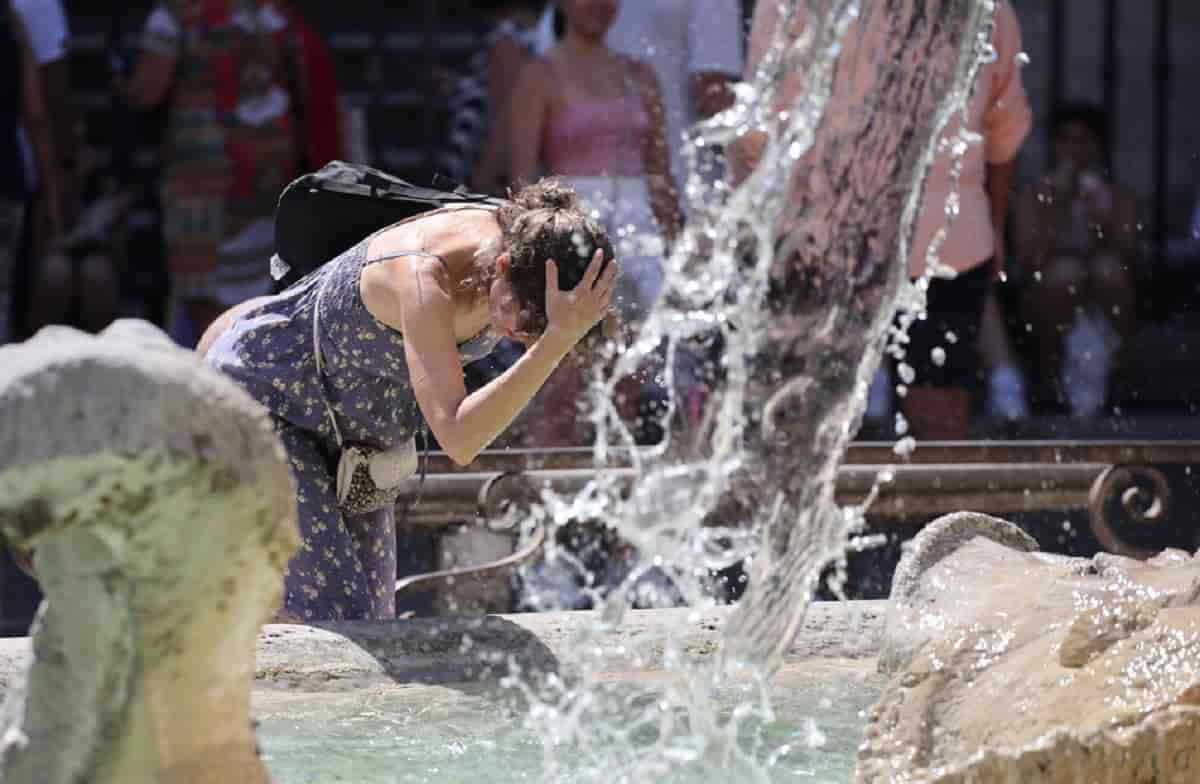 Roma e caldo record. Le previsioni da incubo per domani. Foto Ansa