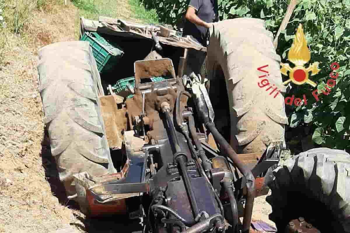 trattore muore miglierina