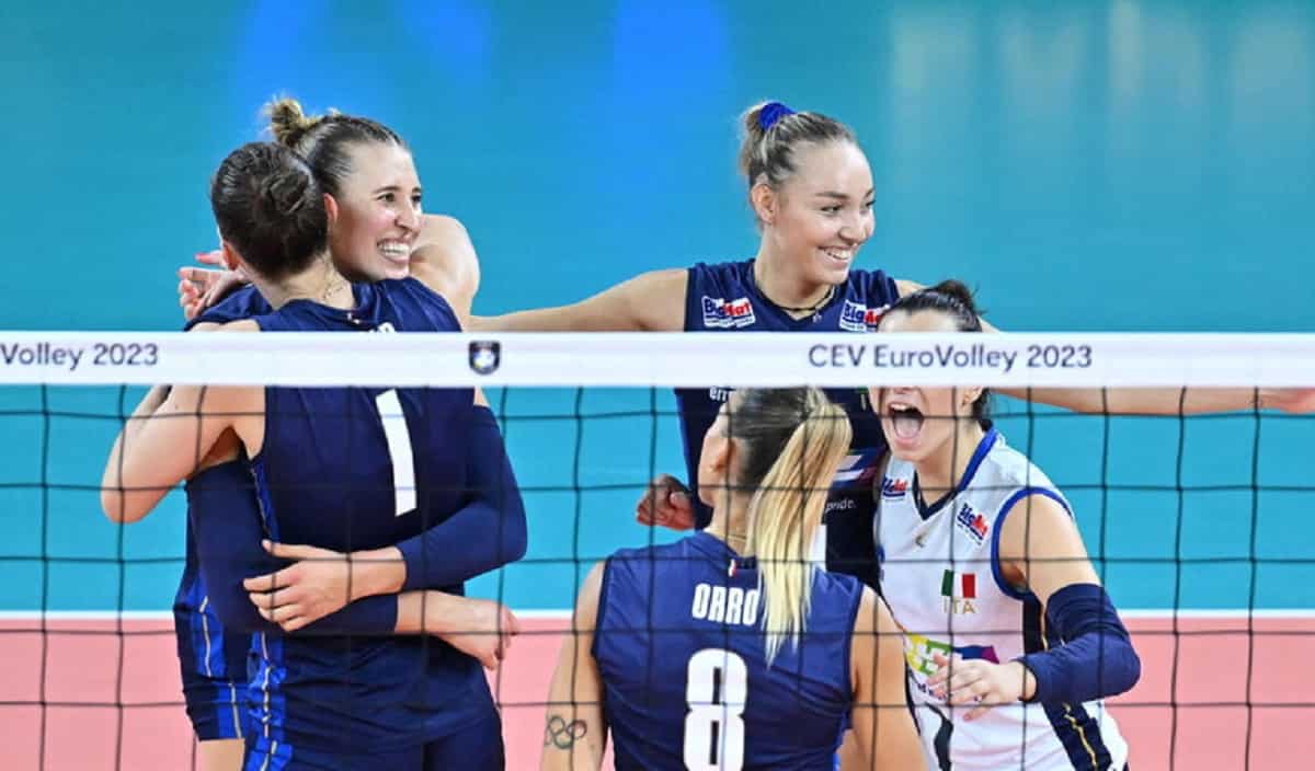 Europei di volley, foto Ansa