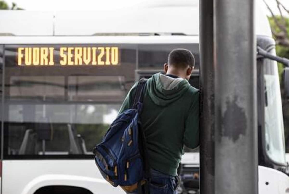 Sciopero del trasporto pubblico, foto Ansa