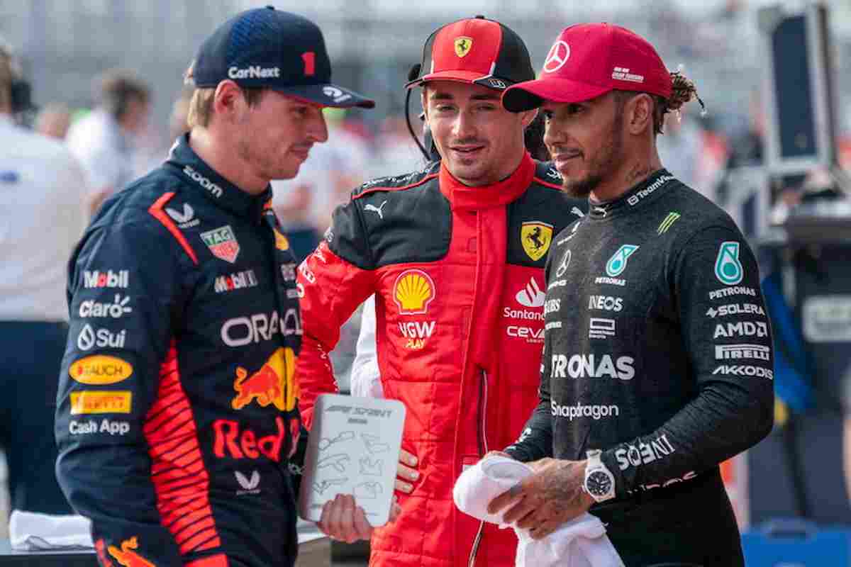 Leclerc, Verstappen e Hamilton