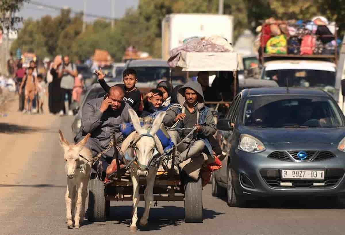 fuga gaza esodo palestinesi