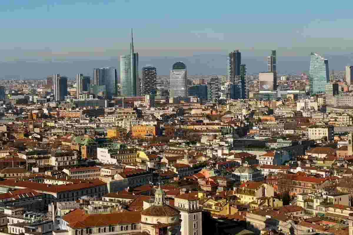 milano vista dal duomo, skyline webcam