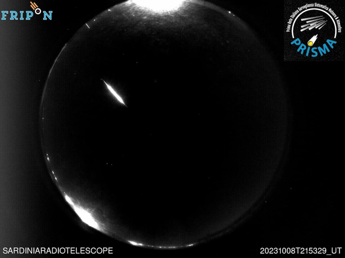 meteorite fireball sardegna