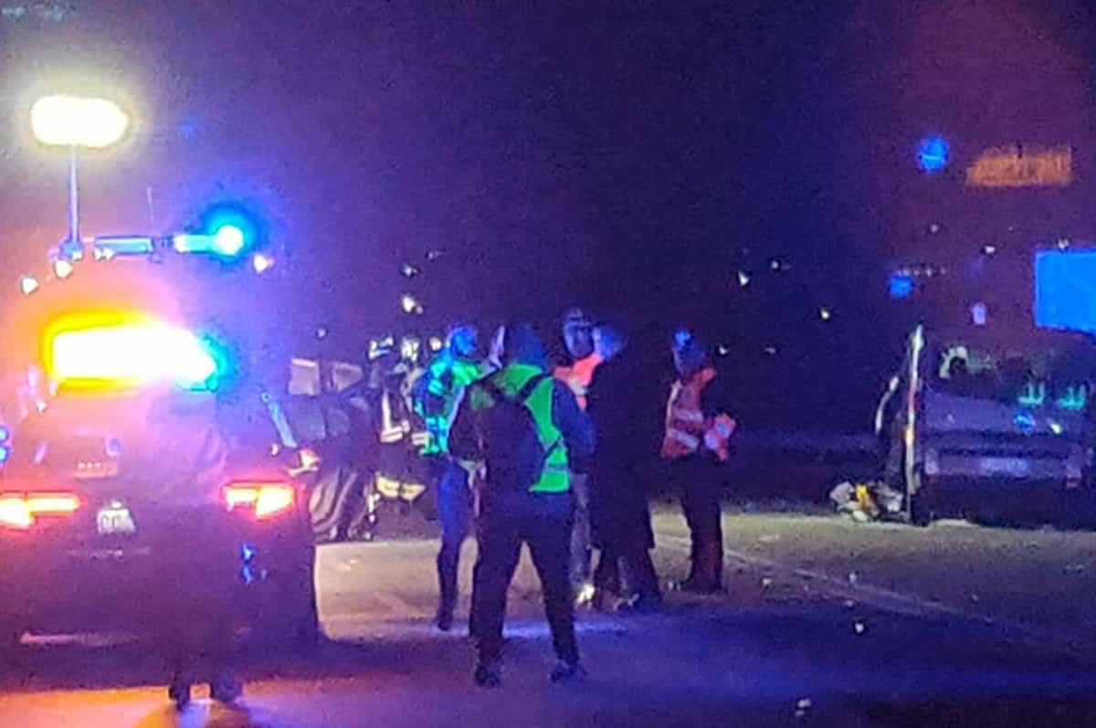 Incidente stradale sulla statale 100, foto Ansa