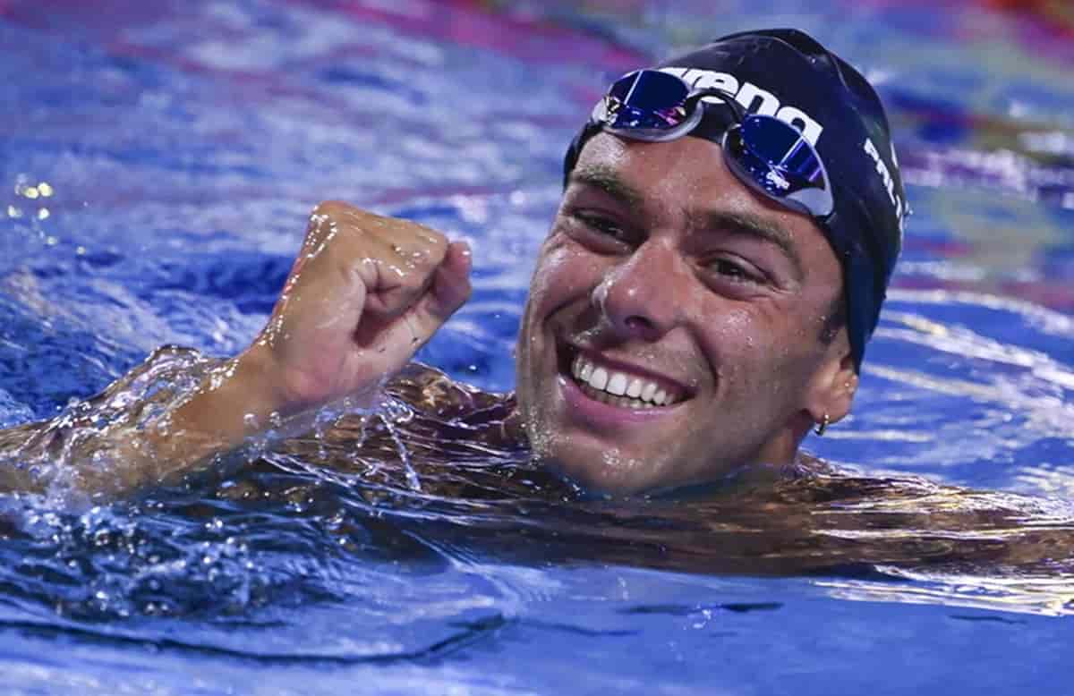 Al via a Riccione i campionati invernali di nuoto (28-30 novembre). Obiettivo: il pass per le Olimpiadi di Parigi. Foto Ansa