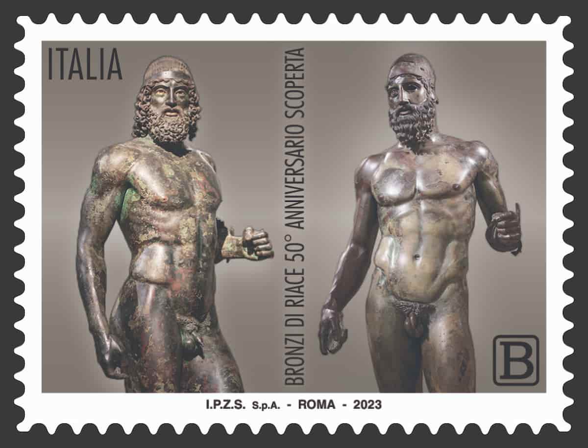 francobollo bronzi riace