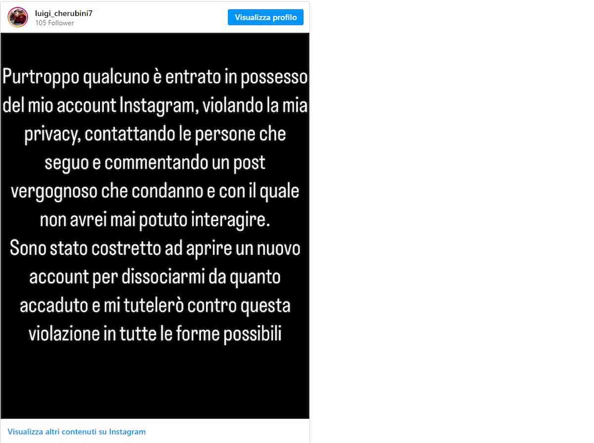 luigi cherubini su instragram