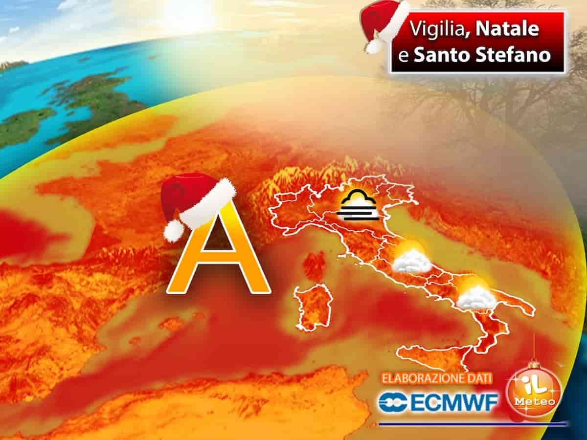 meteo natale santo stefano