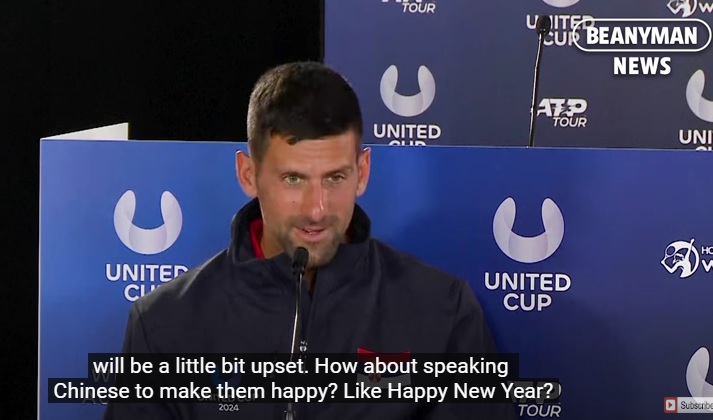 Djokovic parla in cinese in conferenza stampa: "Buon anno nuovo!" VIDEO