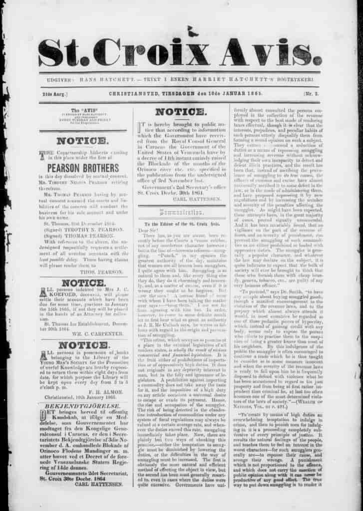 Giornali in crisi, nessuno è risparmiato, ultima vittima dei sociali media un piccolo quotidiano nelle Isole Vergini americane, fondato nel 1844.