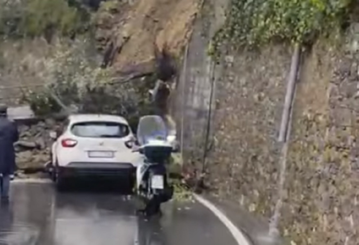 crollo muro pieve ligure