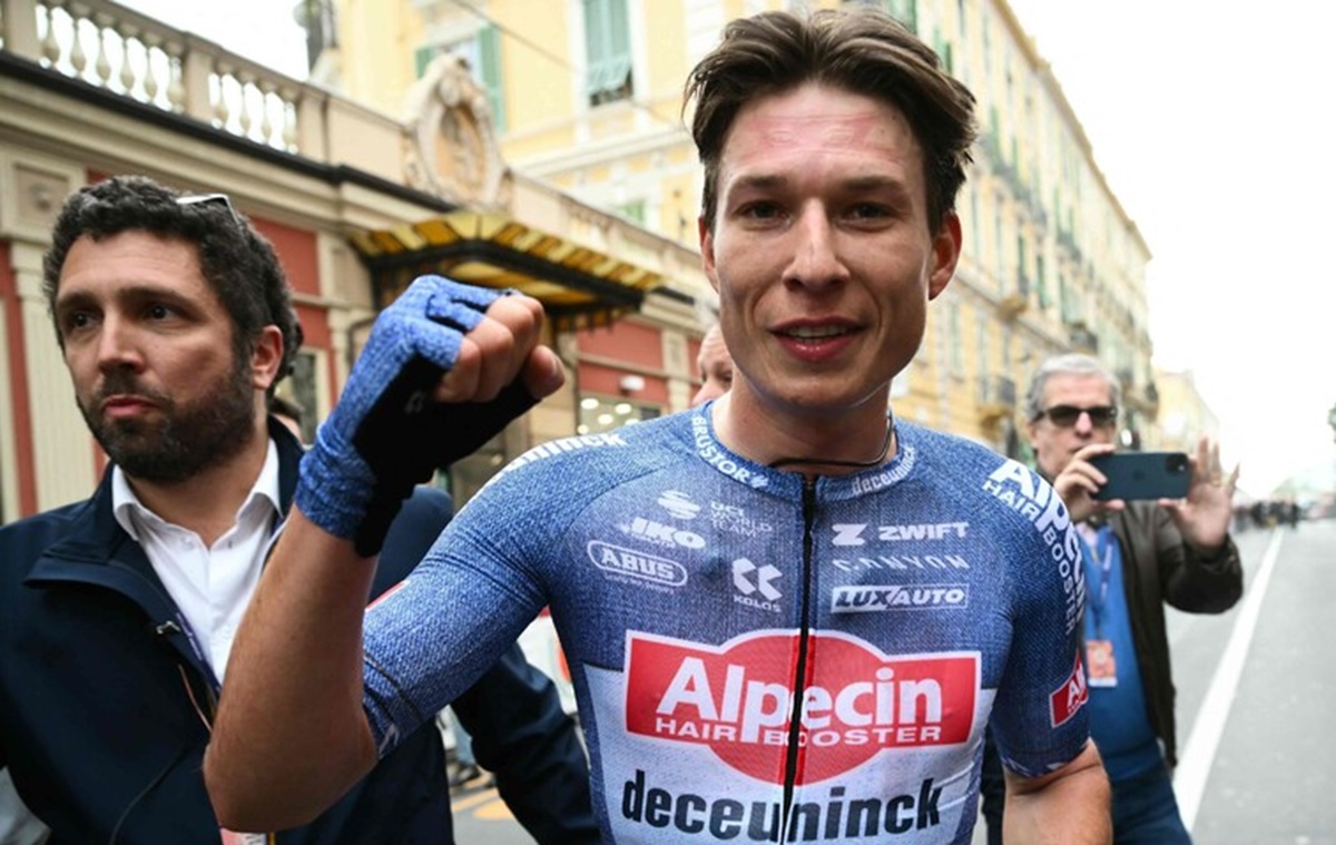 Il belga Jasper Philipsen FOTO ANSA