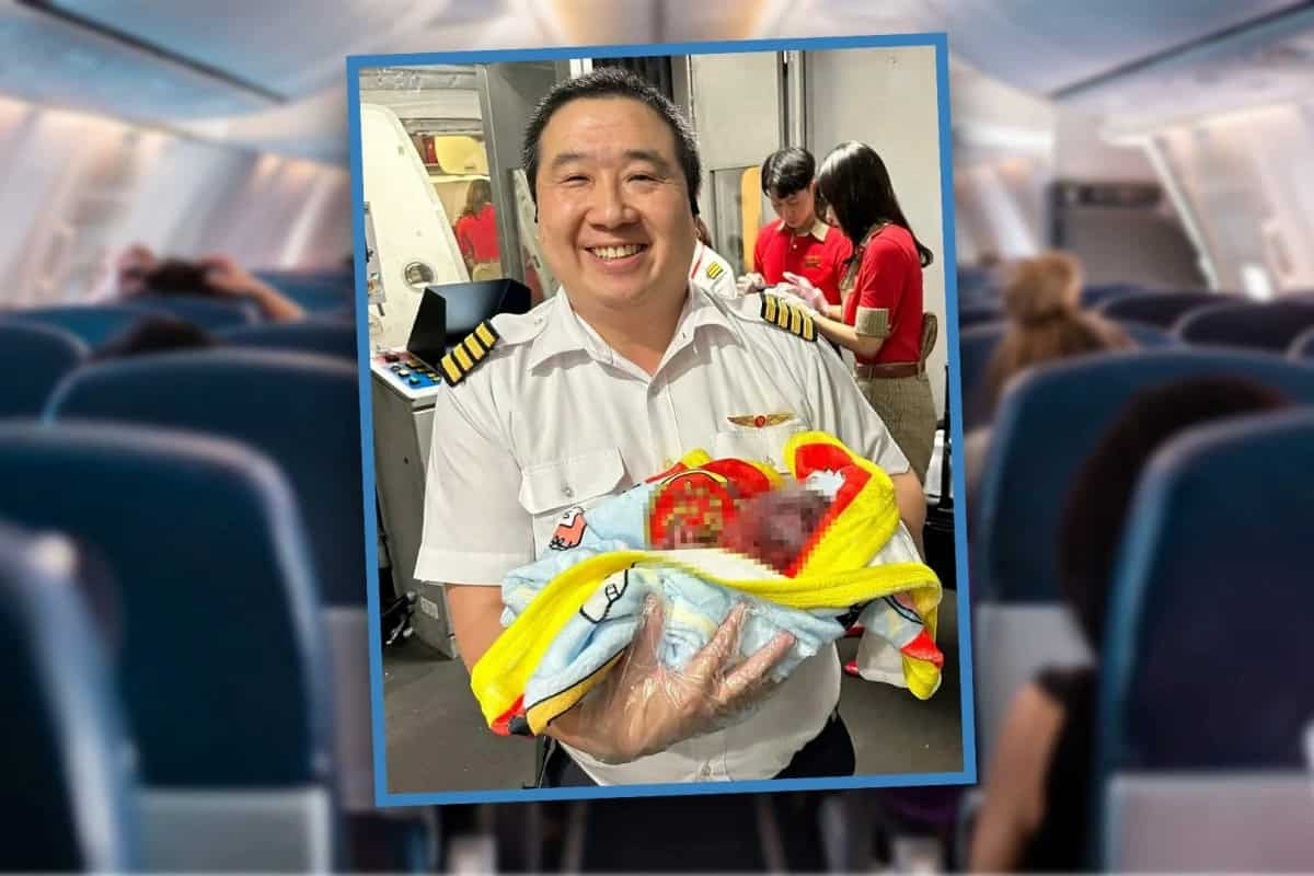 Sky baby, bambino nato su un aereo col pilota come ostetrica nella toilette del Taipei-Bangkok