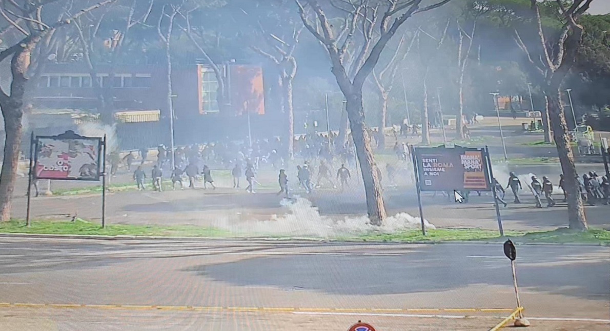 scontri vicino all'olimpico