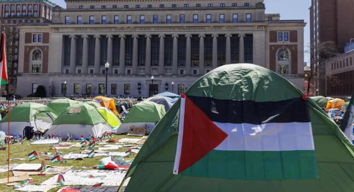 La polizia di New York alla Columbia University per stroncare le proteste a favore di Gaza e non è piaciuta